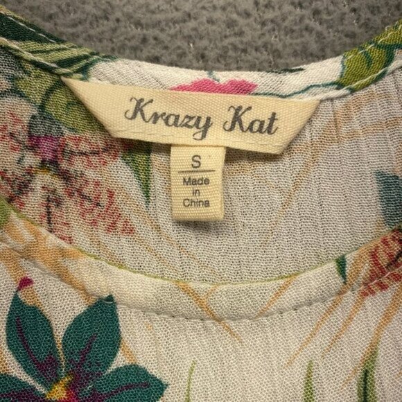 Krazy Kay Women's Dress,Size‎ Small Floral,sleeveless,Preppy,Casual,Lightweight - Picture 3 of 12